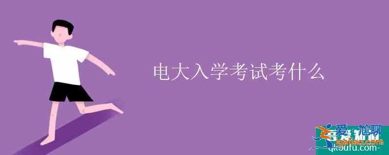 电大入学考试考什么？