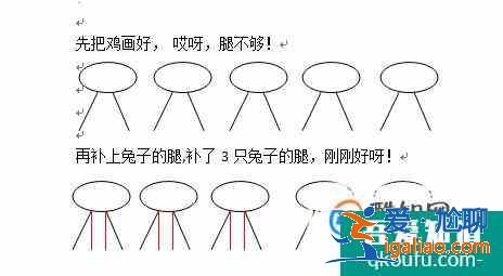鸡兔同笼问题不同阶段的不同解法？