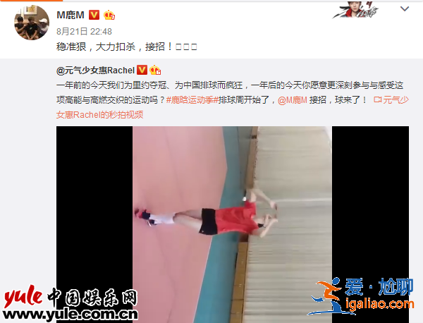 体坛半数冠军助力鹿晗运动季  收官在即掀狂潮