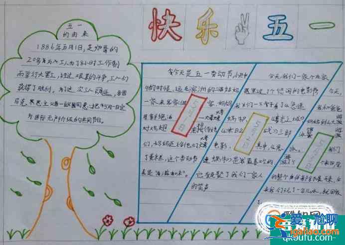 五一劳动节手抄报？