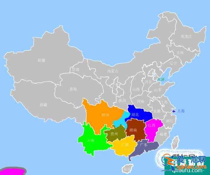 中国34个省级行政区轮廓形状记忆快速学习？