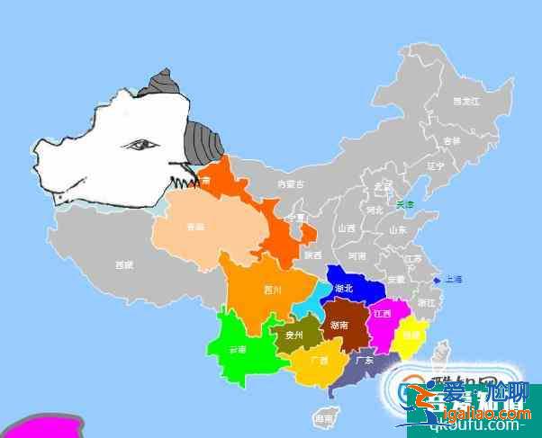 中国34个省级行政区轮廓形状记忆快速学习？