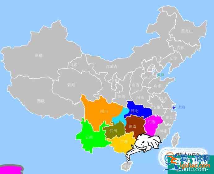 中国34个省级行政区轮廓形状记忆快速学习？