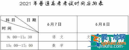 广西南宁市2021年中考、高考考点分布和安排！？