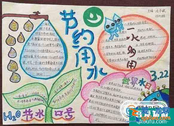 节约用水手抄报？