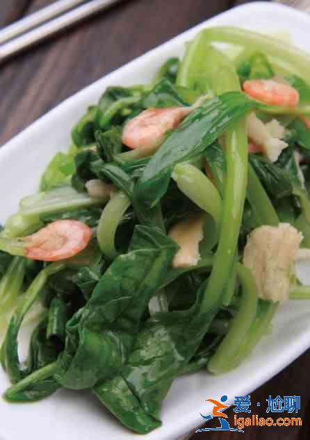 白米虾炒鸡毛菜怎么做？？