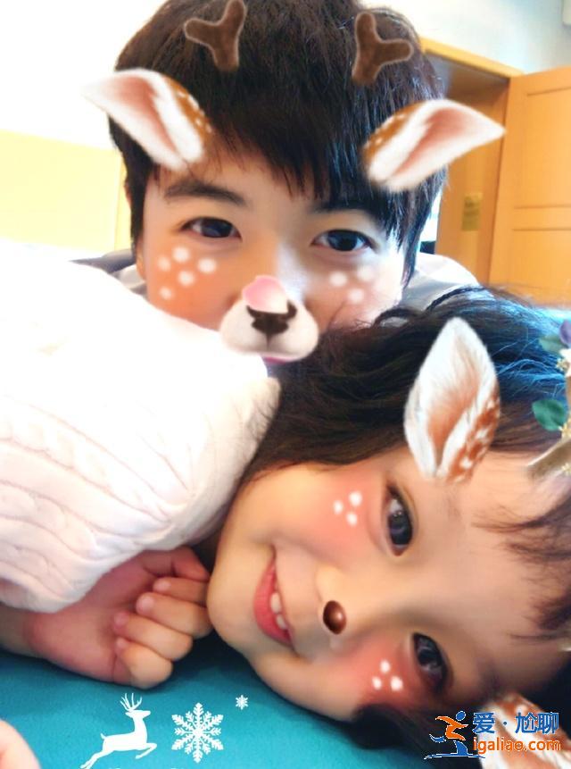 洪欣女儿身穿粉红长裙,如同公主般高贵,完美继承父母的优秀基因