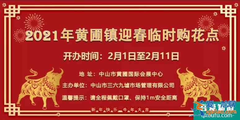 2021中山春节临时购花点开放时间及地址？