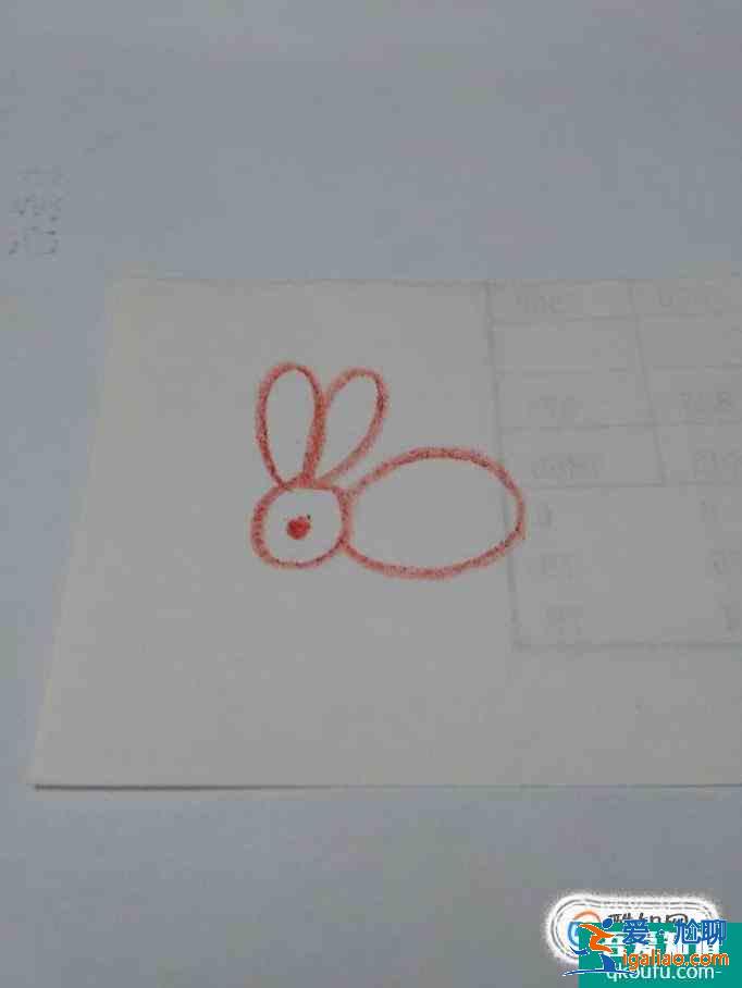 教宝宝画画  怎么画小兔子？