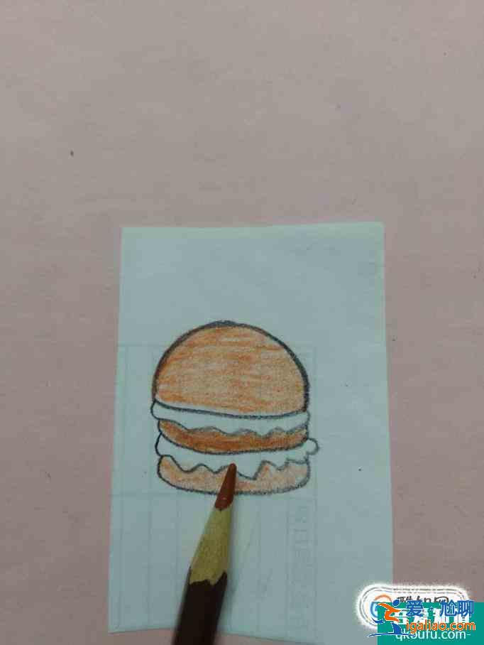 汉堡简笔画怎么画  汉堡的画法？