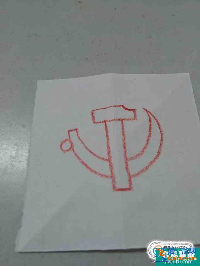 党徽简笔画怎么画？