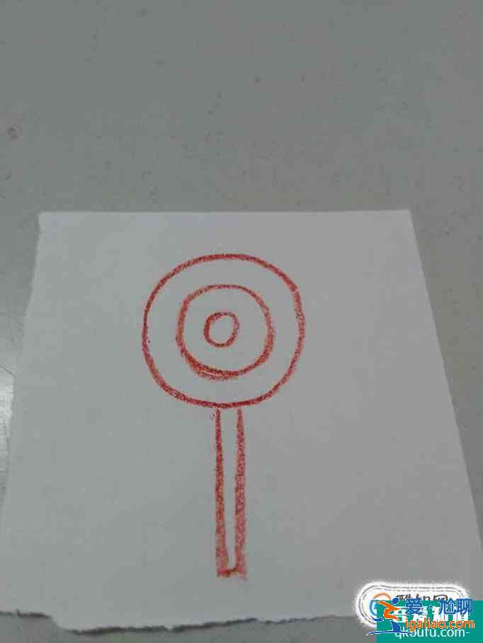 棒棒糖简笔画怎么画？