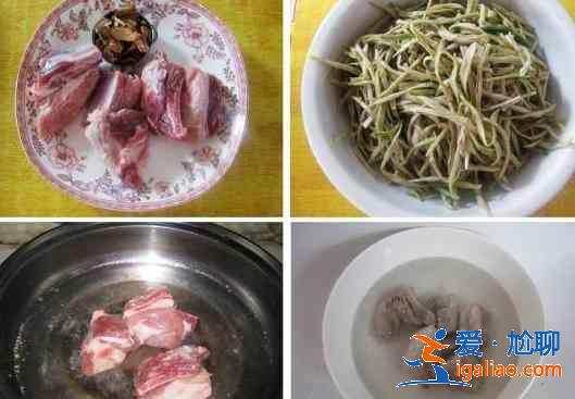 干豆角炖排骨的做法？