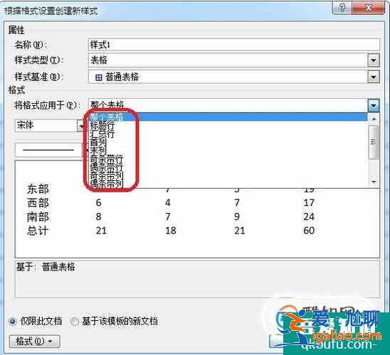 Word2010中怎样创建自定义的表格样式？