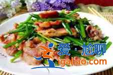韭菜花炒肉？