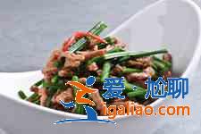 韭菜花炒肉？