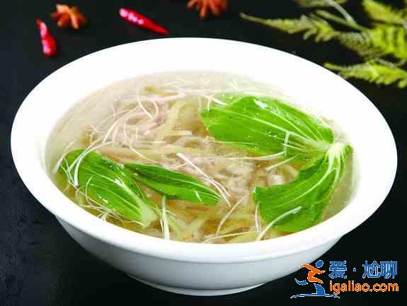 榨菜肉丝汤？