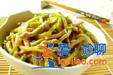 榨菜炒肉丝？