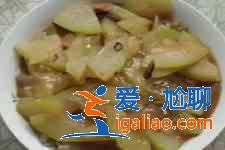 冬瓜炖肉的做法？