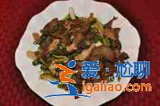茄子炒肉的做法？