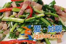 青蒜炒肉的做法？