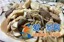 蘑菇炒肉的做法？
