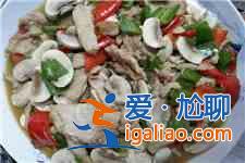 蘑菇炒肉的做法？