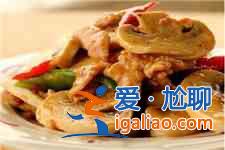 蘑菇炒肉的做法？