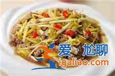 韭黄炒肉？