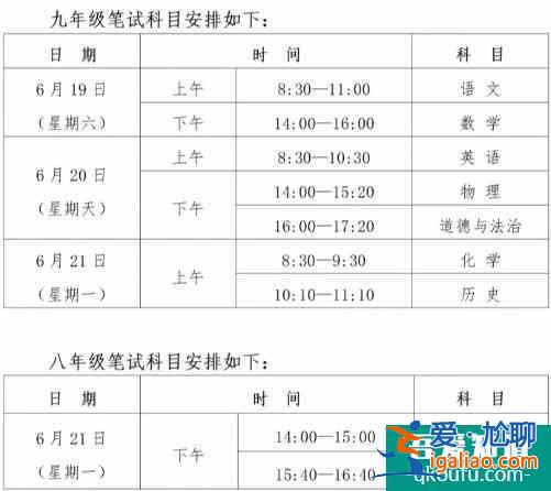 西安市2021年中考&初中学业水平考试时间安排！？