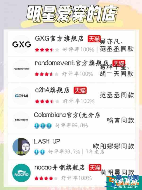 和爱豆穿同款第①弹|明星在穿&自主店铺？