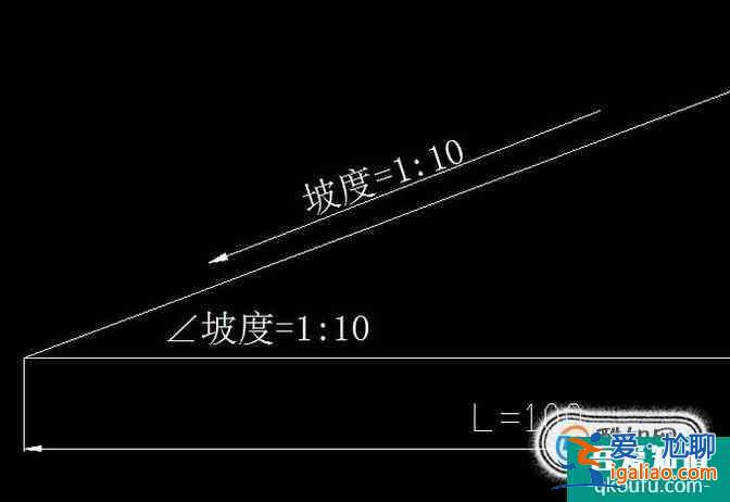 cad坡度怎么标注？