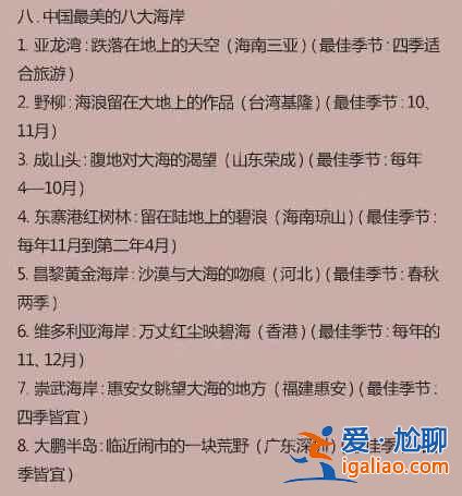 盘点各种中国最美（附最佳观看时间）？