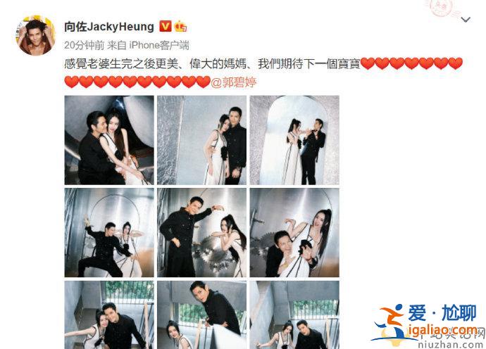 向佐夸郭碧婷产后更美  并期待第二胎