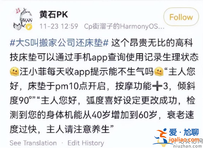 曝大S归还假床垫惹争议!官方品牌石锤是赝品 汪小菲被逼又发文