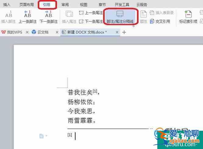 WPS如何去除尾注分隔符？？