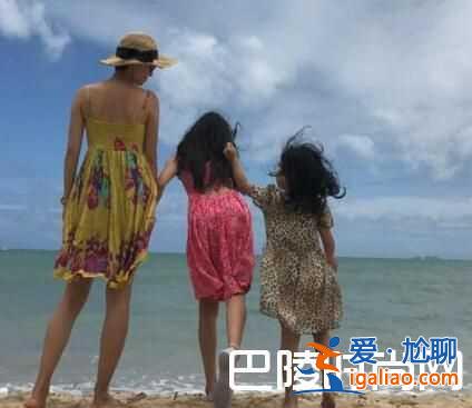 马伊琍携女度假 母女三人成一道靓丽的风景线？