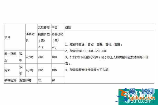 2022宜昌百里荒滑雪场开放时间 滑雪票价多少钱？