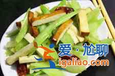 芹菜炒香干怎么做？