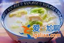 白菜豆腐汤的做法？