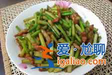 炒蒜苗的做法？