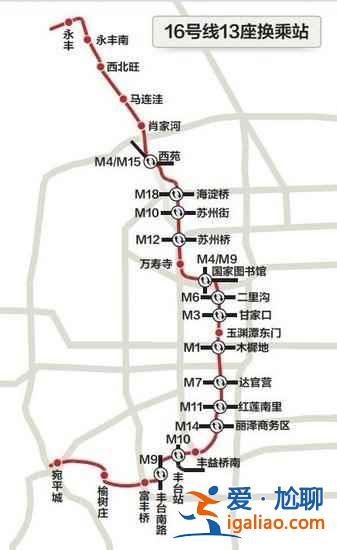 【北京地铁16号线】北京地铁16号线开通时间，北京地铁16号线线路图？