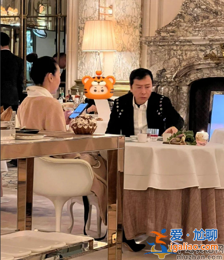 甄子丹罕见曝光！与太太现身法国米其林餐厅 男方眼神空洞疑似秃顶惹人注意