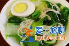 青菜鸡蛋面的做法？