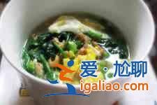 菠菜鸡蛋汤的做法？