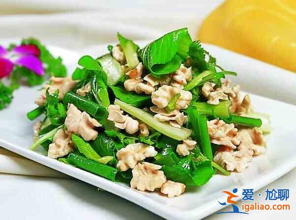 青菜炒肉丝？