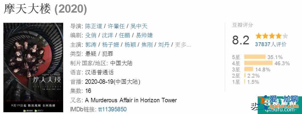 郭涛、杨子姗的《摩天大楼》：这场大型剧本杀里，是谁杀了大宝贝？