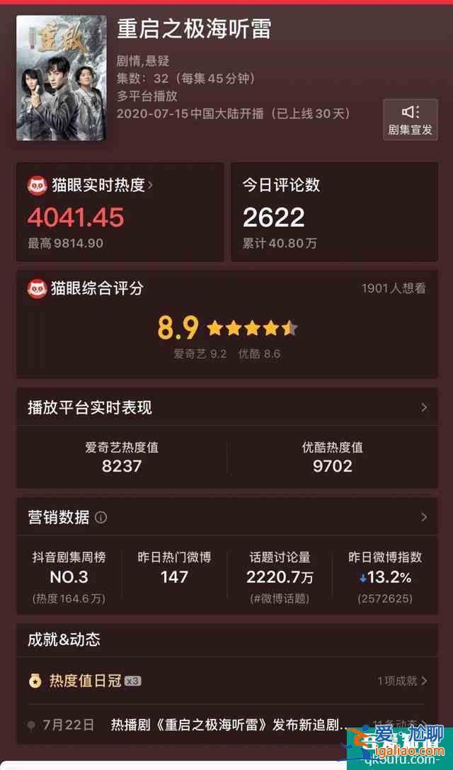 《重启之极海听雷》收官 冒险重启 前路继续？