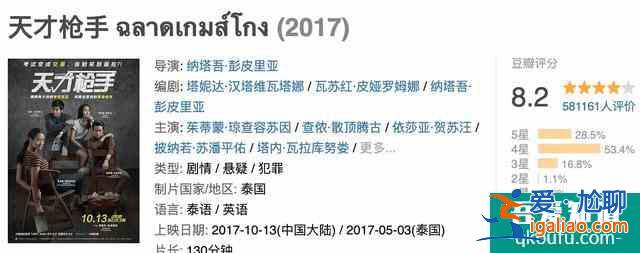 剧版《天才枪手》评分超越影版，女主撞脸车晓，泰剧真崛起了吗？？