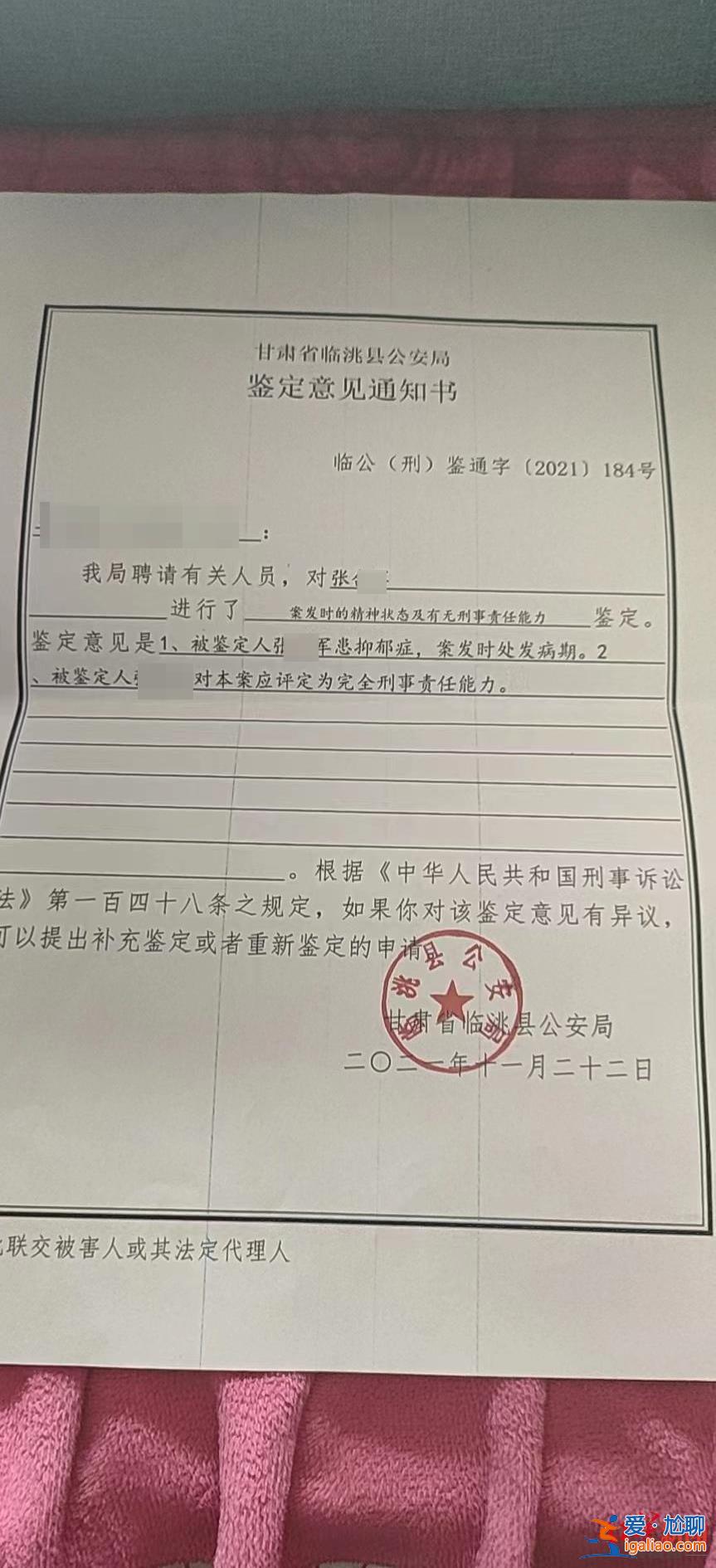 甘肃一镇政府工作人员当街杀人案开庭 辩称工作压力大、父母管教严？